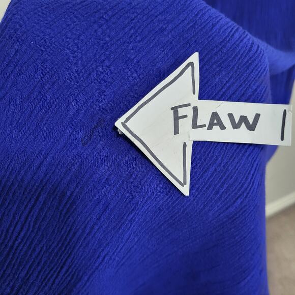 K Studio Dress Womens Small Blue Sleeveless Midi Summer Casual Resort Minimalist - Picture 4 of 10